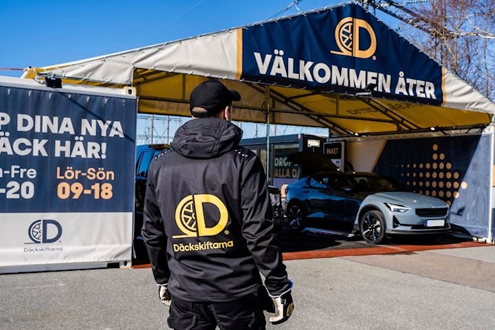 Halva priset på däckbyte hos Däckskiftarna