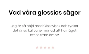 Den Ultimata Glossybox Skönhetsboxen