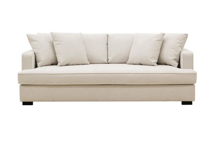 Scandinavian Choice Rossi Deep 3-Seater Sofa - Light Beige
