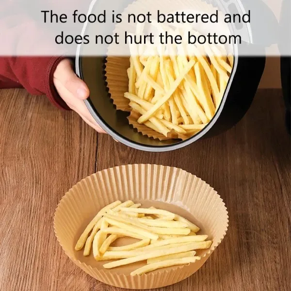 100 st engångsformar till airfryer i papper