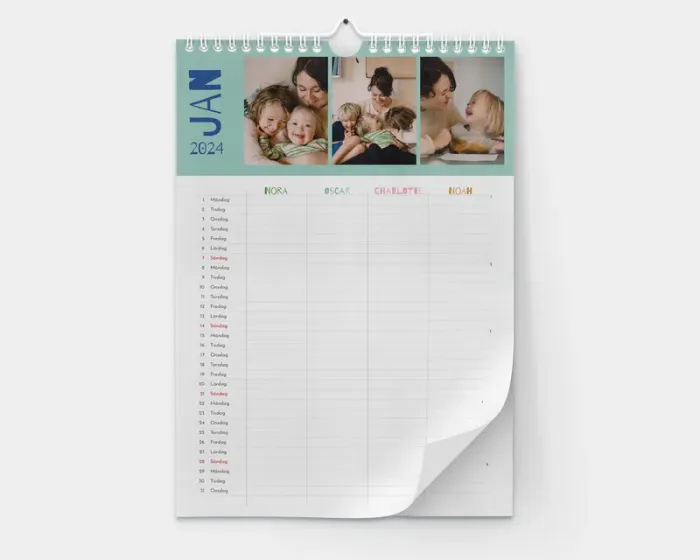 Skapa Personlig Fotokalender 2025 – Spara 40%