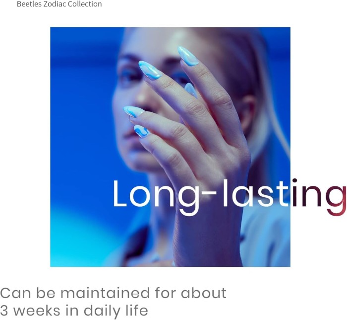 Nagellackset, 6 delar - Blå