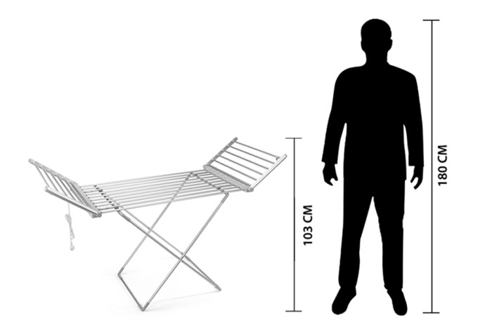Elektrisk Torkställning med Energieffektiv Design
