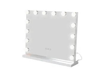 Glow LED-belyst sminkspegel 50 cm vit