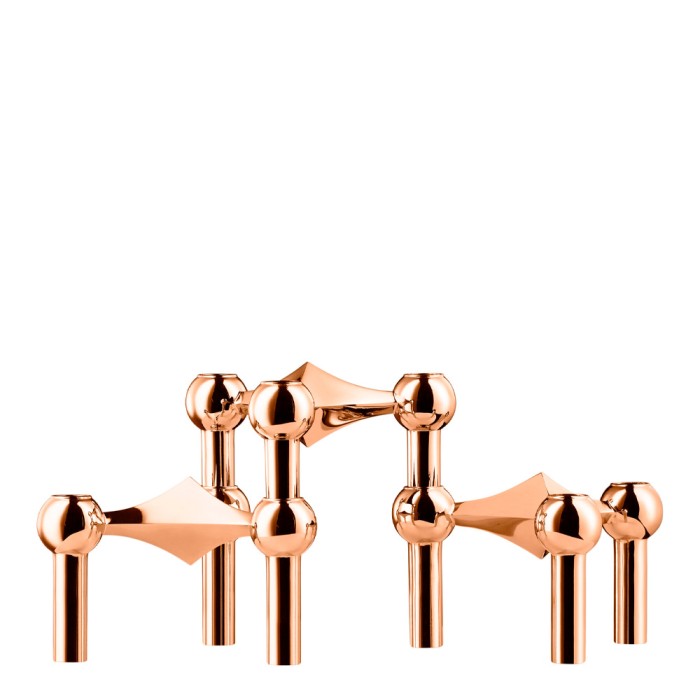 Stoff Nagel 3-pack Ljusstakar Roséguld