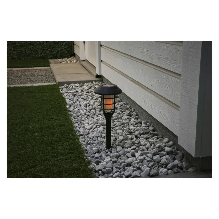 LED Solcellsbelysning 42.8 cm - Verklighetslik Låga