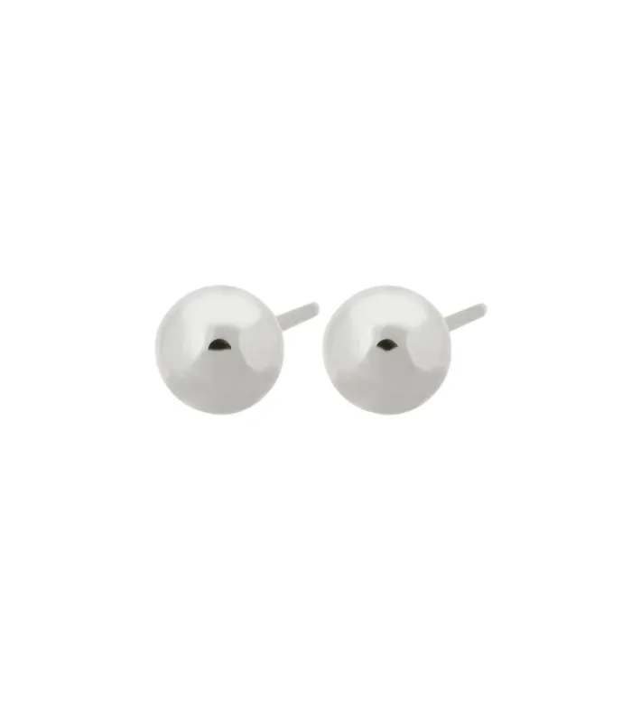 Elegant Plain L Steel Stud Earrings