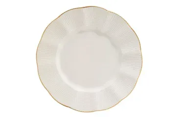 Adine Porslin Middagsservis 24 Delar Crème/Guld