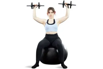 Svart Pilatesboll 75 cm för Träning