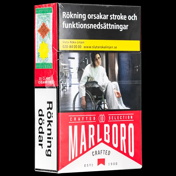 Marlboro Röda Hantverksmässiga Cigaretter - Fraktfritt
