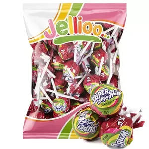 Cola-Flavored Super Gum Lollipops