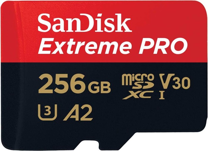 SanDisk Extreme PRO 256GB MicroSDXC with SD Adapter