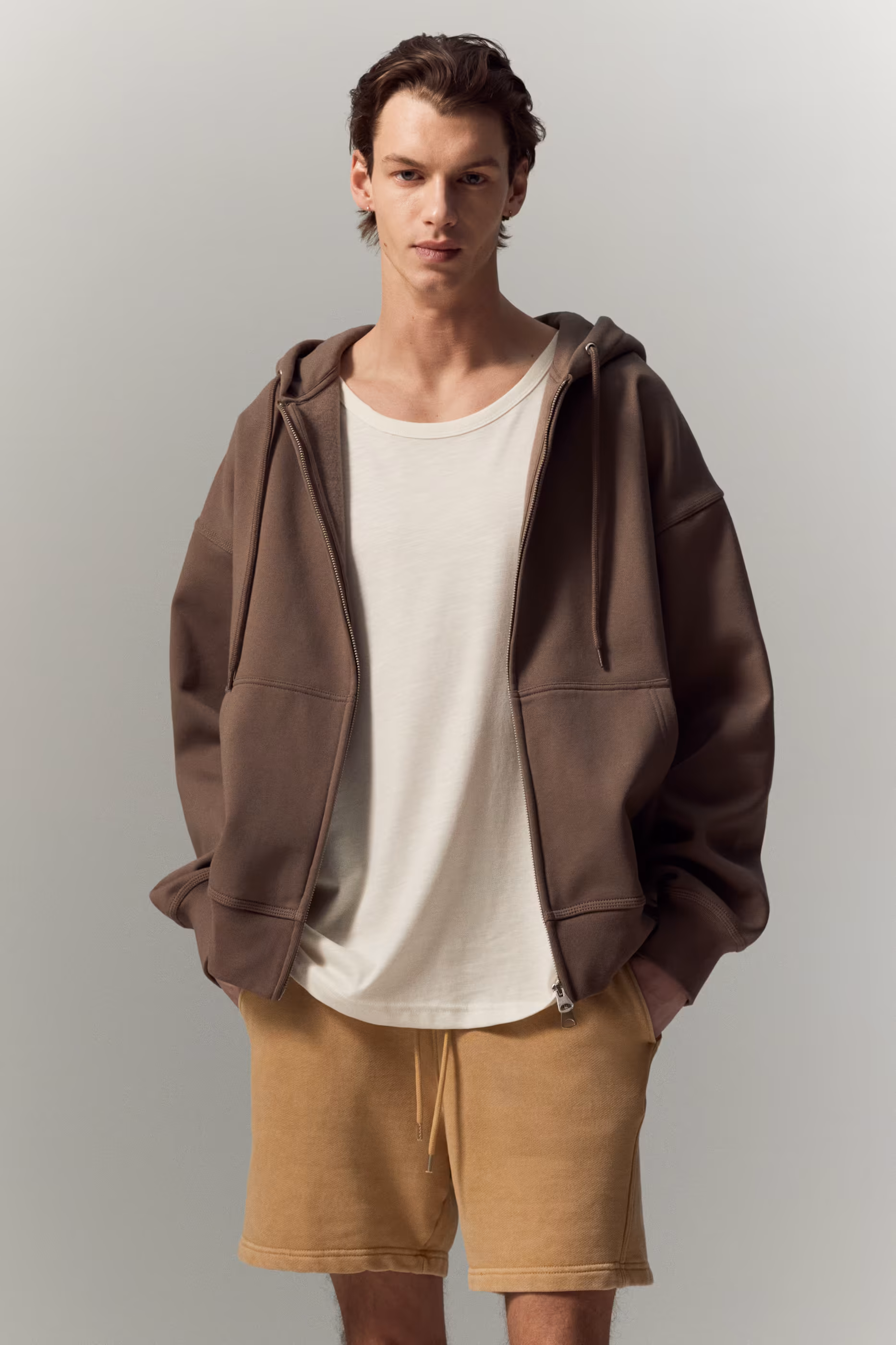 Regular Fit Men's Yellow Sweatshorts