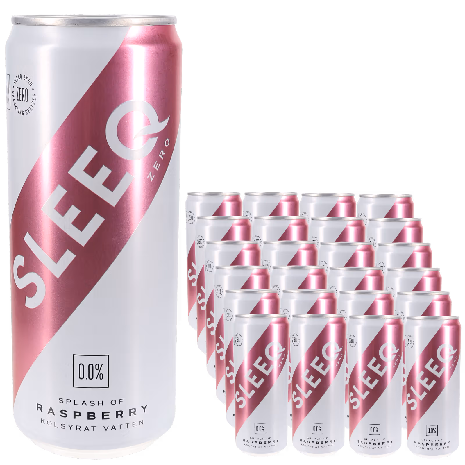 Hallon Kolsyrat Vatten 24-pack 330ml