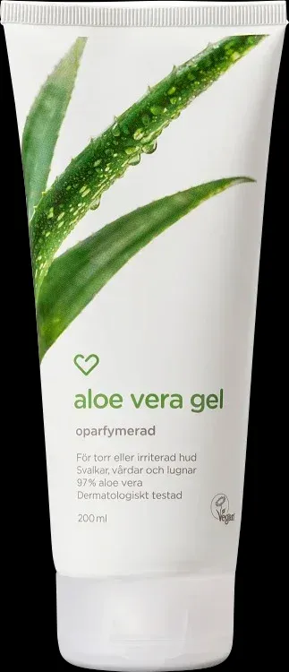 Hjärtats Oparfymerad Aloe Vera Gel 200ml