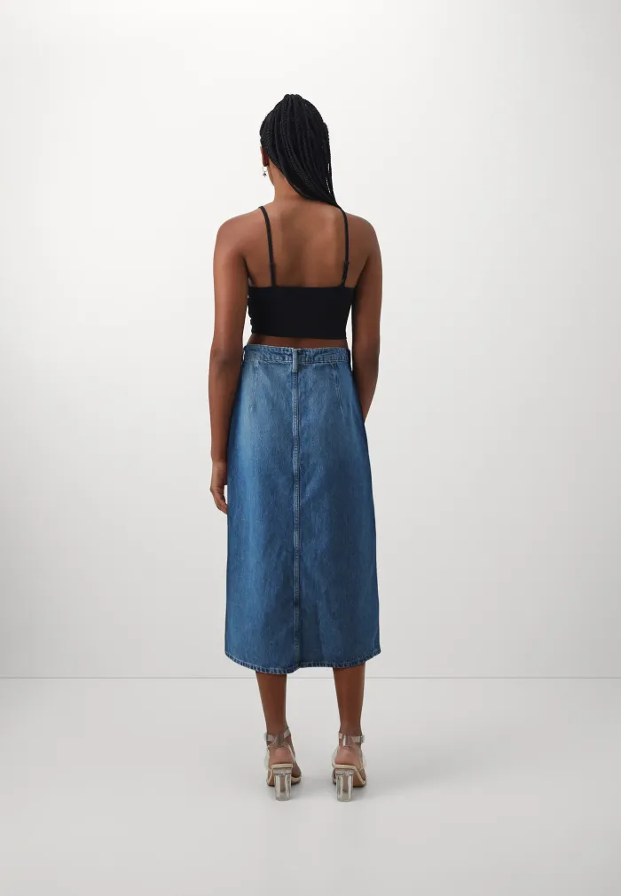 ONLCECE Midi A-Line Denim Skirt - Medium Blue