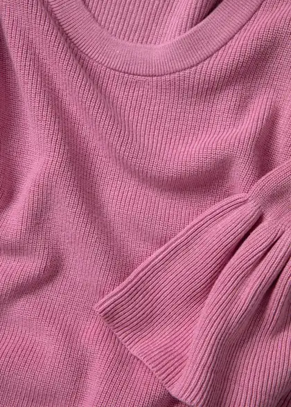 Eira - Ribbstickad Tröja i Rosa