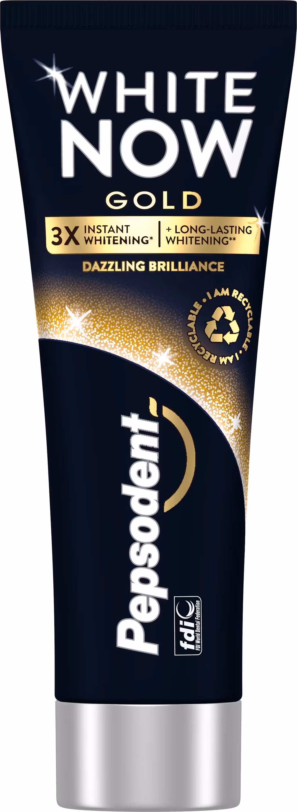 Pepsodent White Now Gold Tandkräm, 75ml