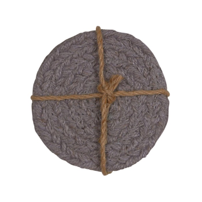 Sigge Grå Glasunderlägg 4-Pack Snabbleverans