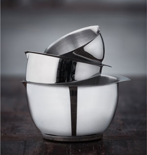 Margrethe-skålset 2 st Stål