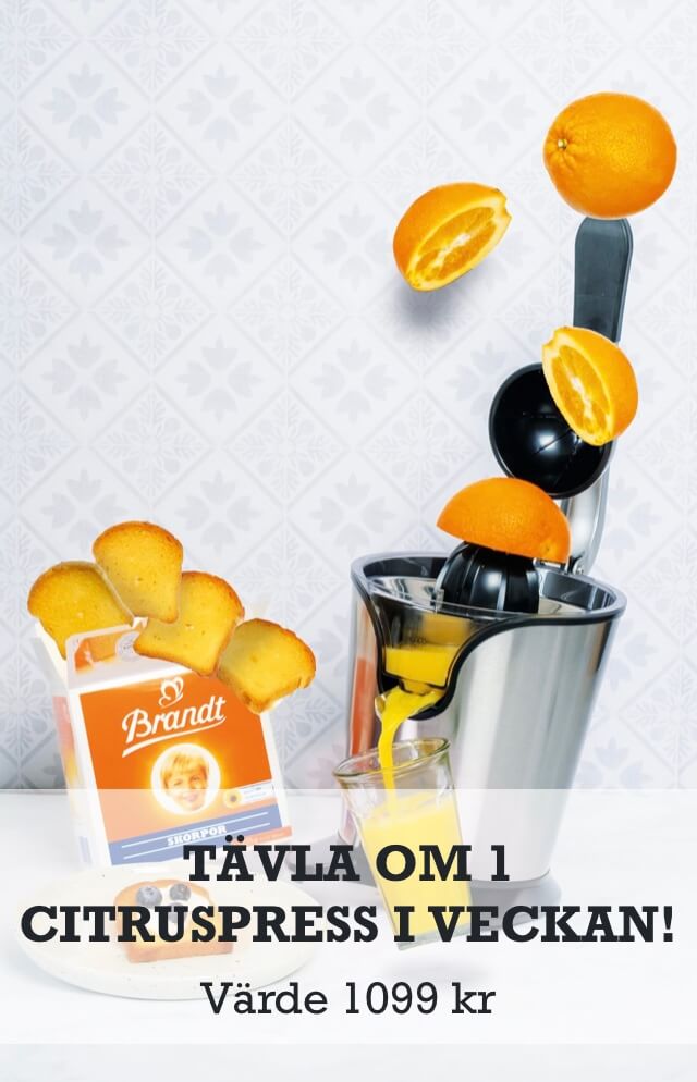 Vinn en citruspress från Severin på lotteri - ny vinnare varje vecka
