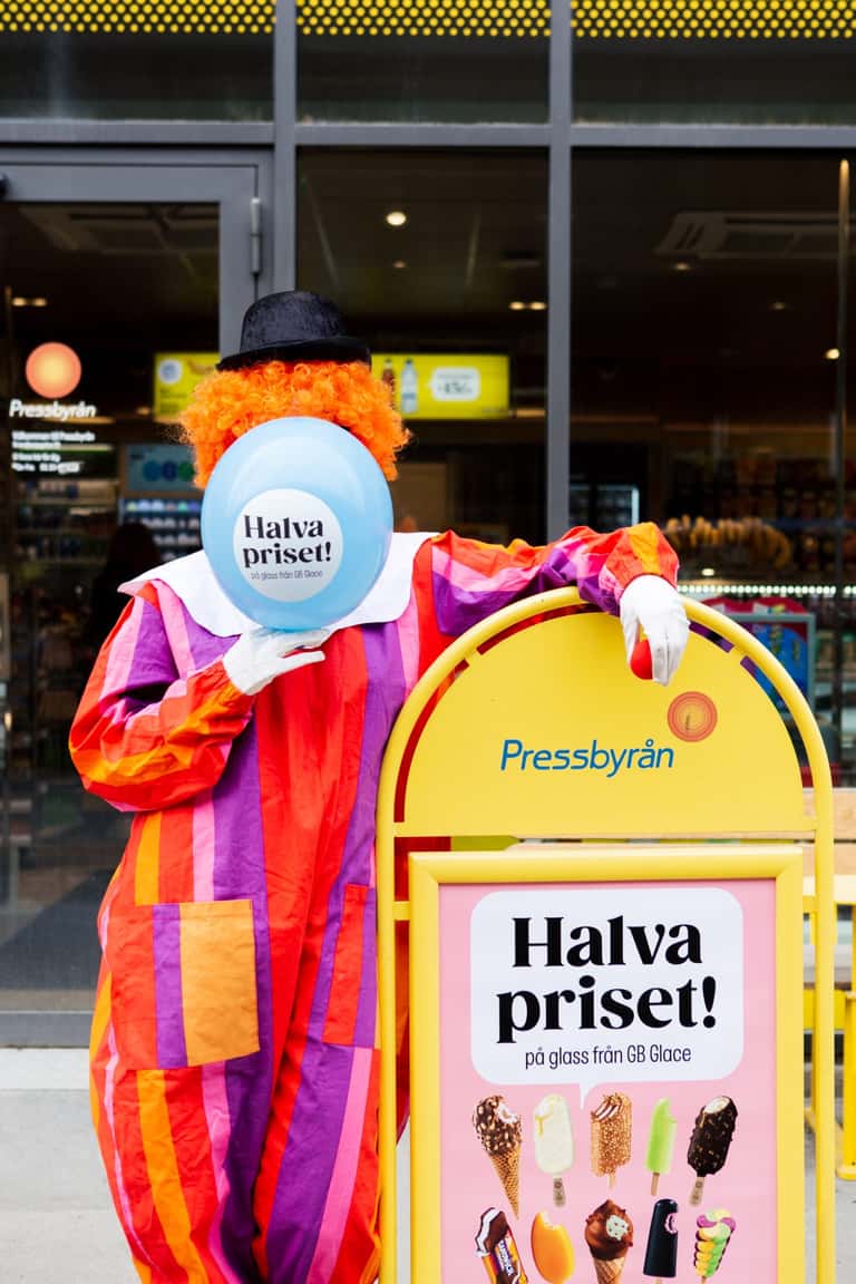 Halva priset på all GB-glass hos Pressbyrån.🍦