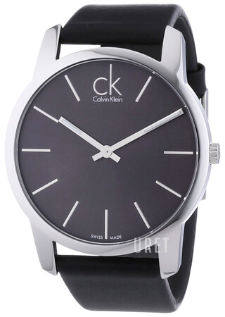 Calvin Klein City Svart Läder Ø43 mm