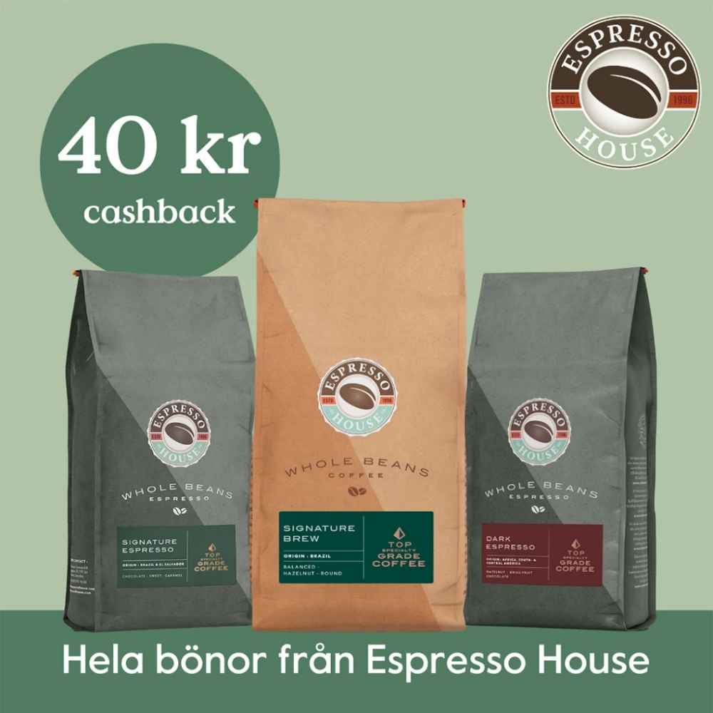 40 kr cashback - Espresso House