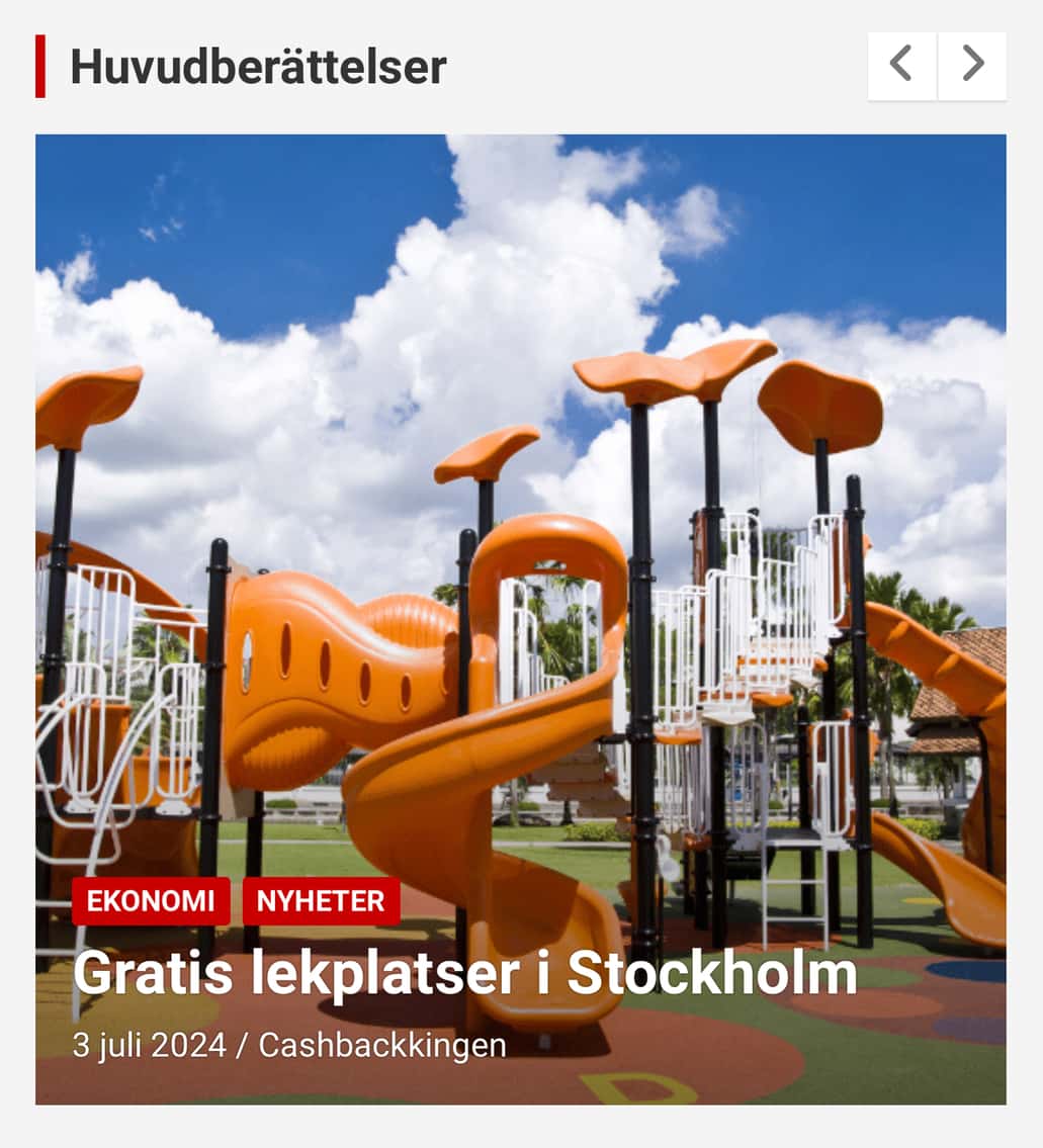 Kostnadsfria Lekplatser Runt Stockholm