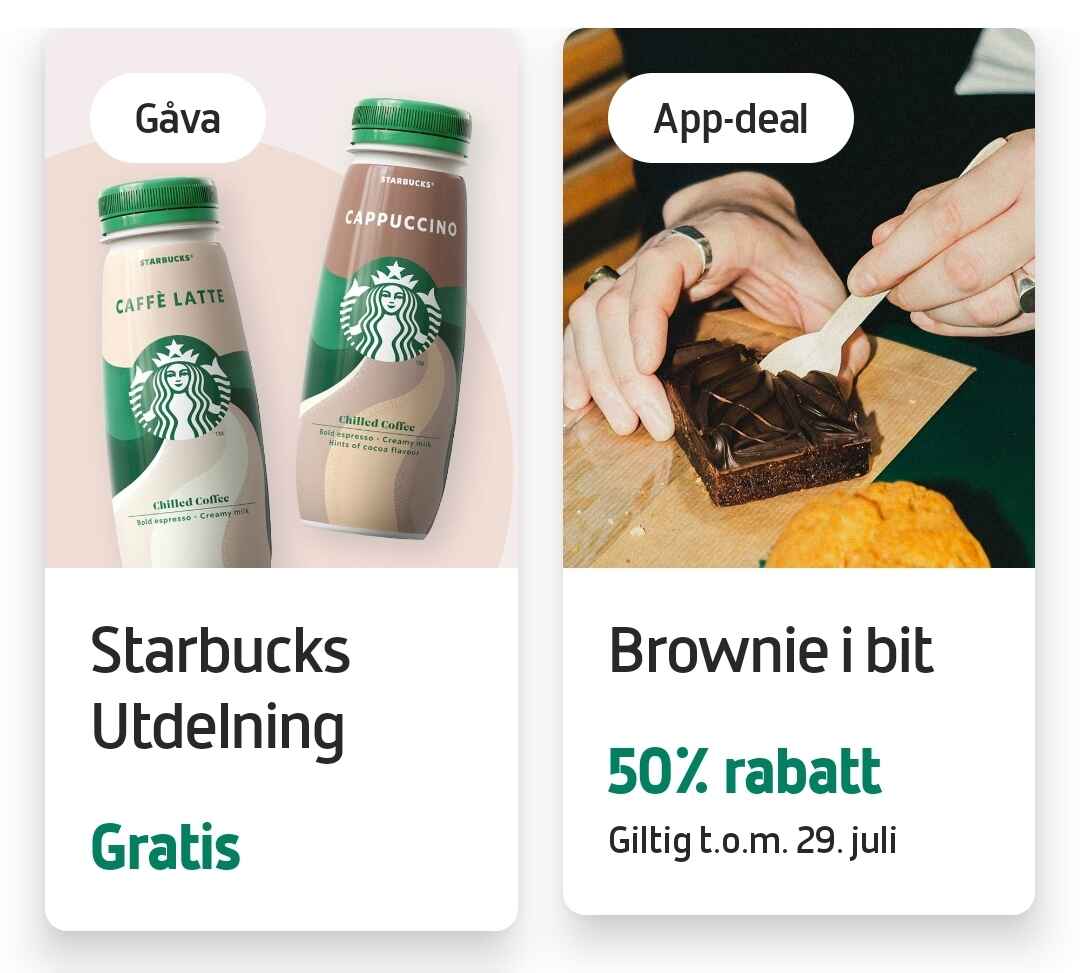 Utdelning av 3000 gratis Starbucks