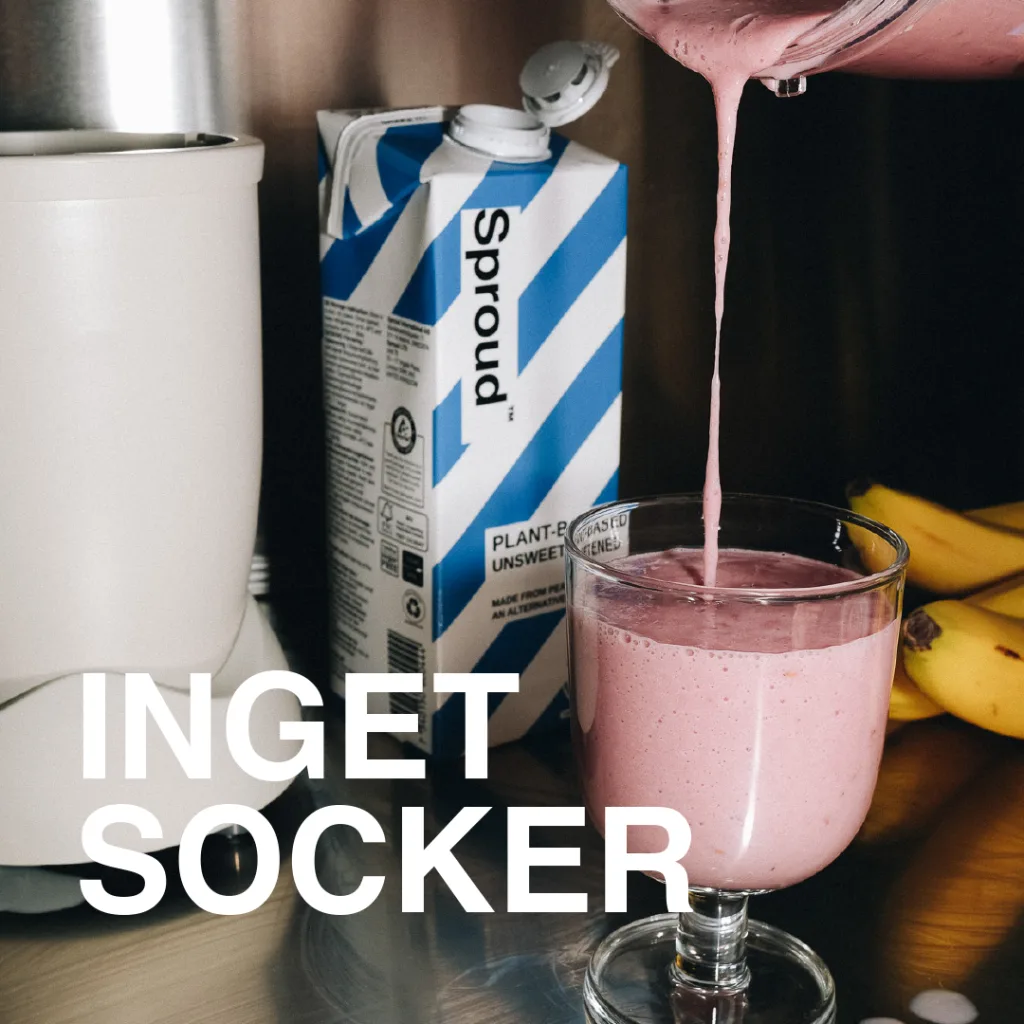 Rabble 100% cashback vid ett köp av valfri Sproud växtbaserad dryck