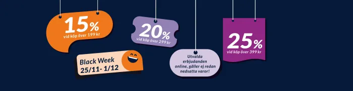 Black Week hos Doz Apotek - upp till 25 % rabatt
