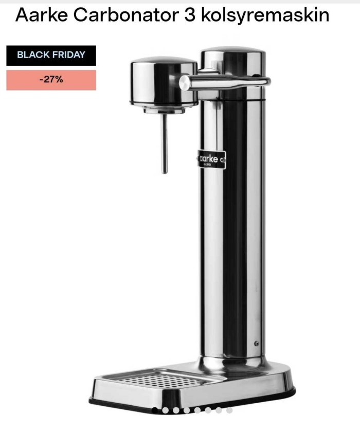 Aarke Carbonator 3 Sparkling Water Maker
