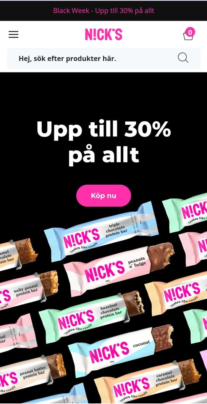 Black Week - Upp till 30% på allt