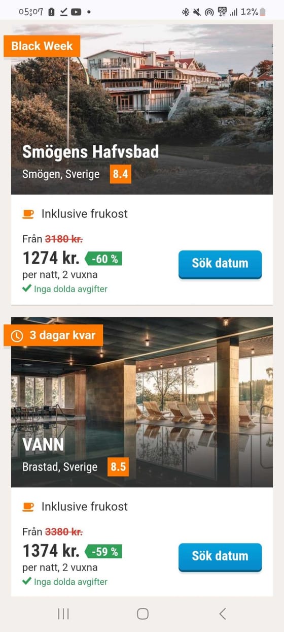 2024 Black Friday Hotellrabatter