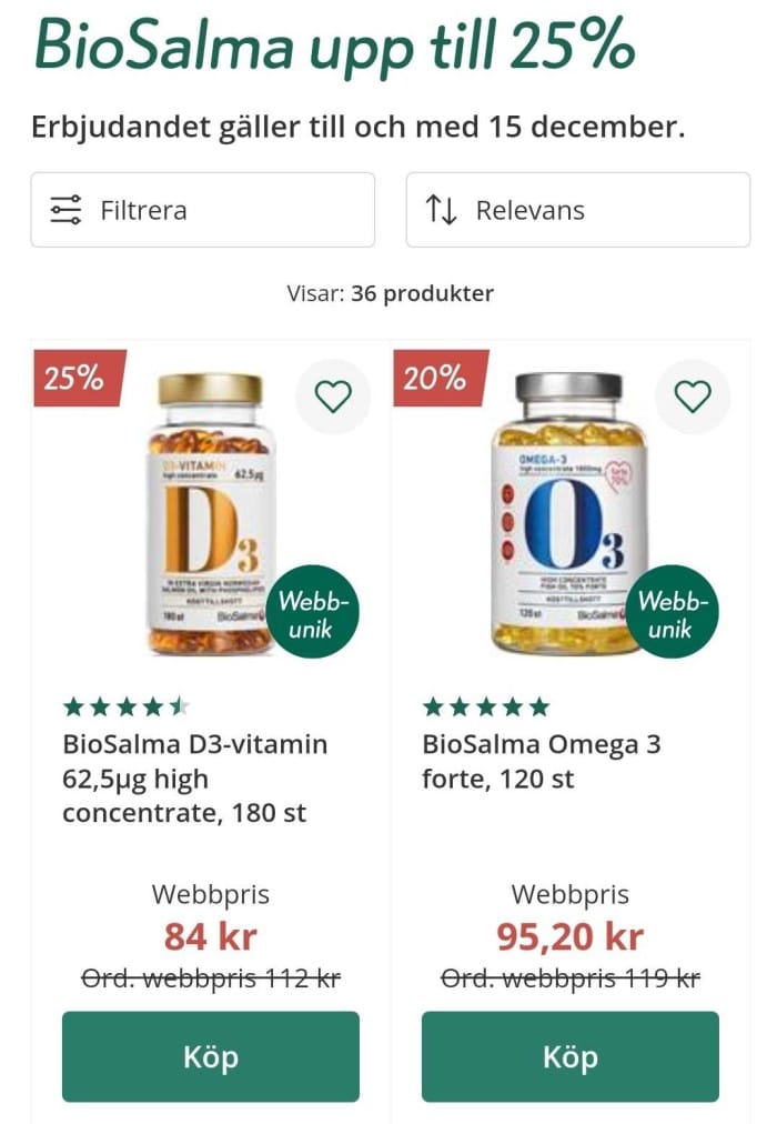 Nya Erbjudanden hos Apoteket