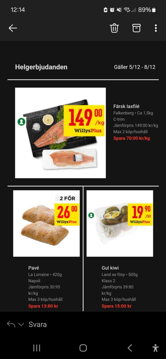 Aktuella Erbjudanden från Willys :)