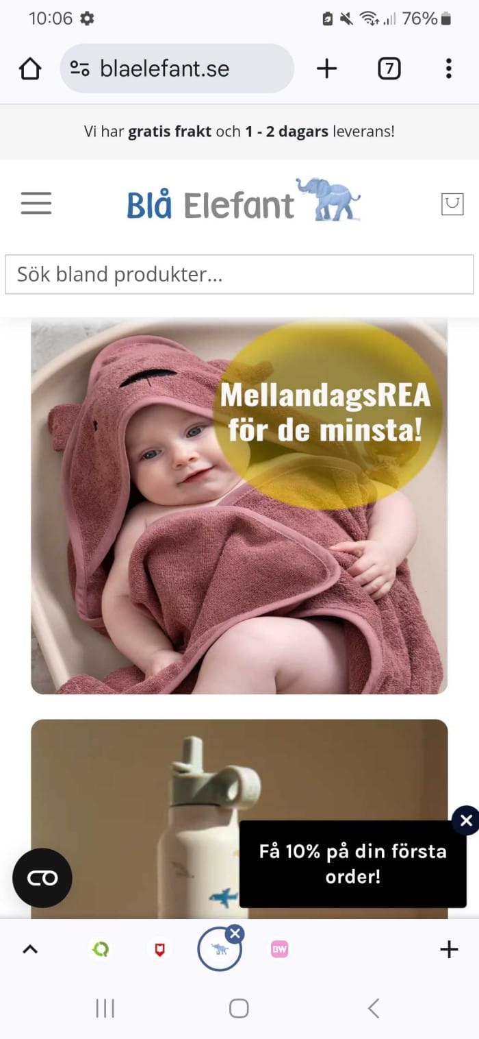 Stor Mellandagsrea för Barnkläder