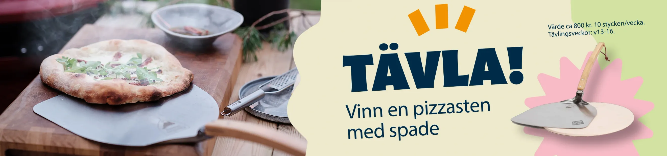 Vinn en pizzasten + spade från Ridderheims