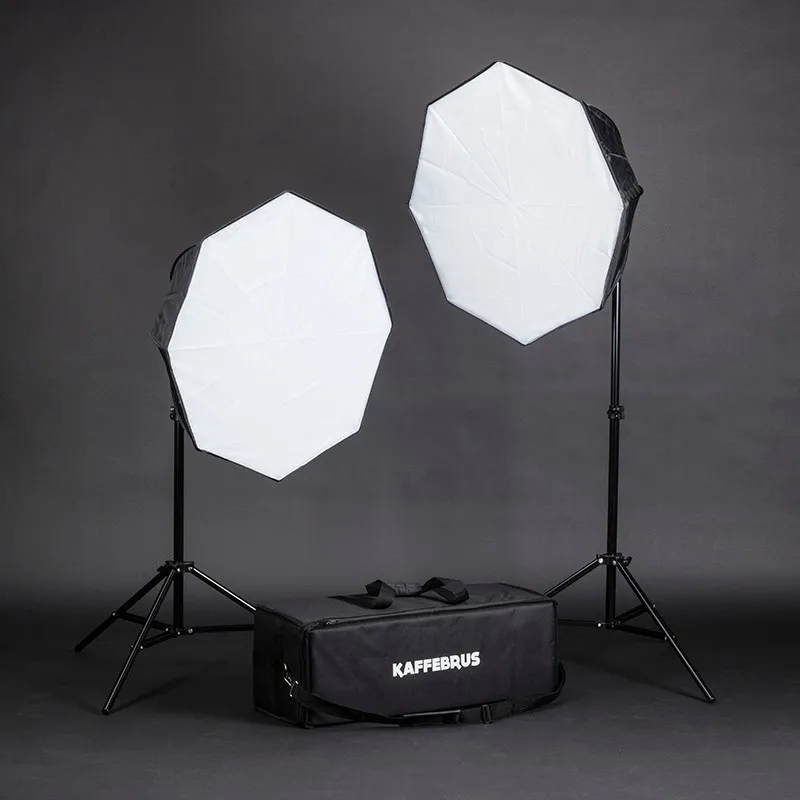 Studioljus - belysningspaket 2 x 70W lågenergi