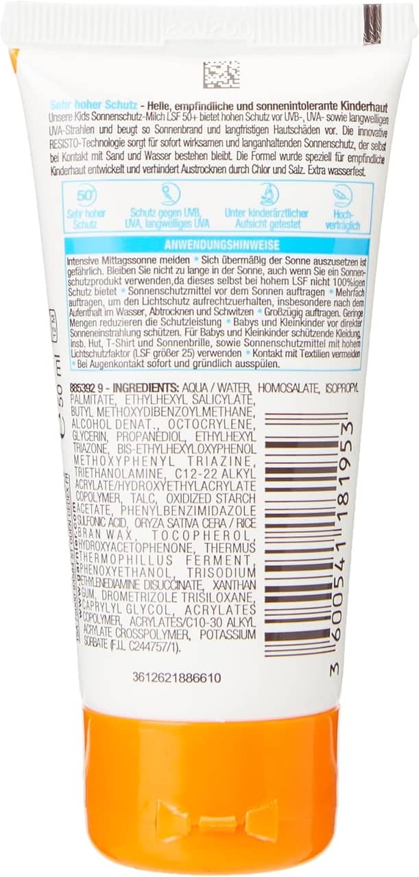 Garnier Ambre Solaire SPF 50+ solskydd för barn 50 ml