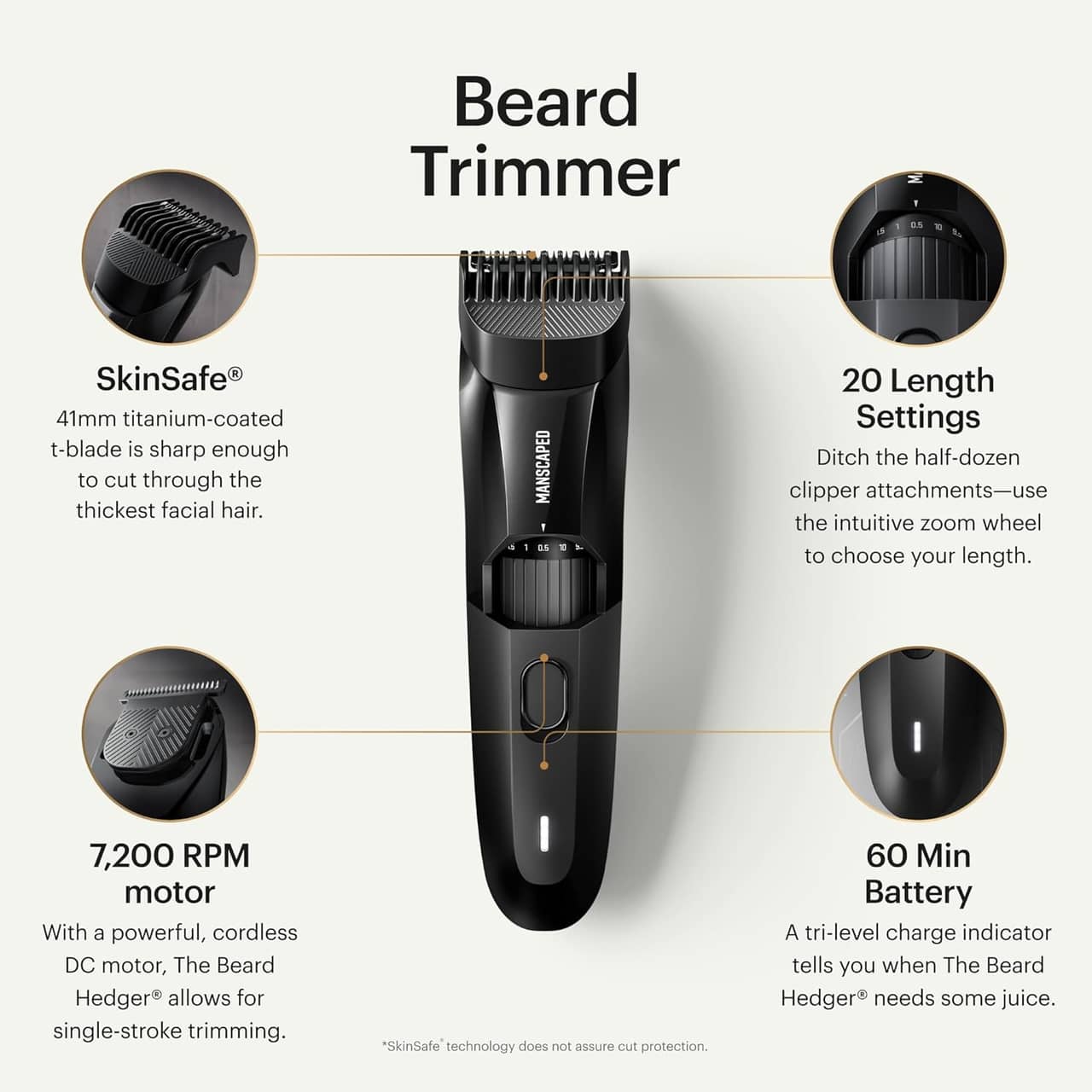 MANSCAPED The Beard Hedger precisionstrimmer