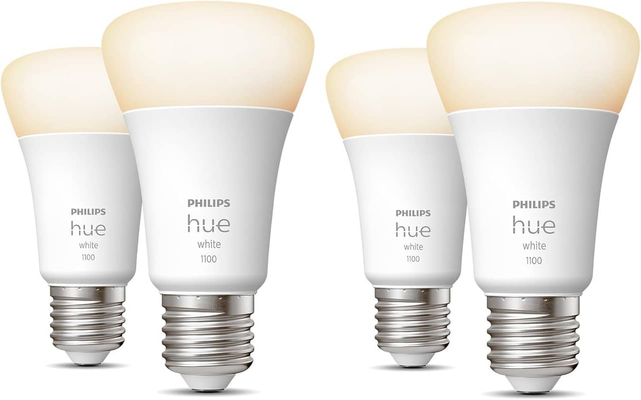 Philips Hue vita E27 dimbara lampor 4-pack
