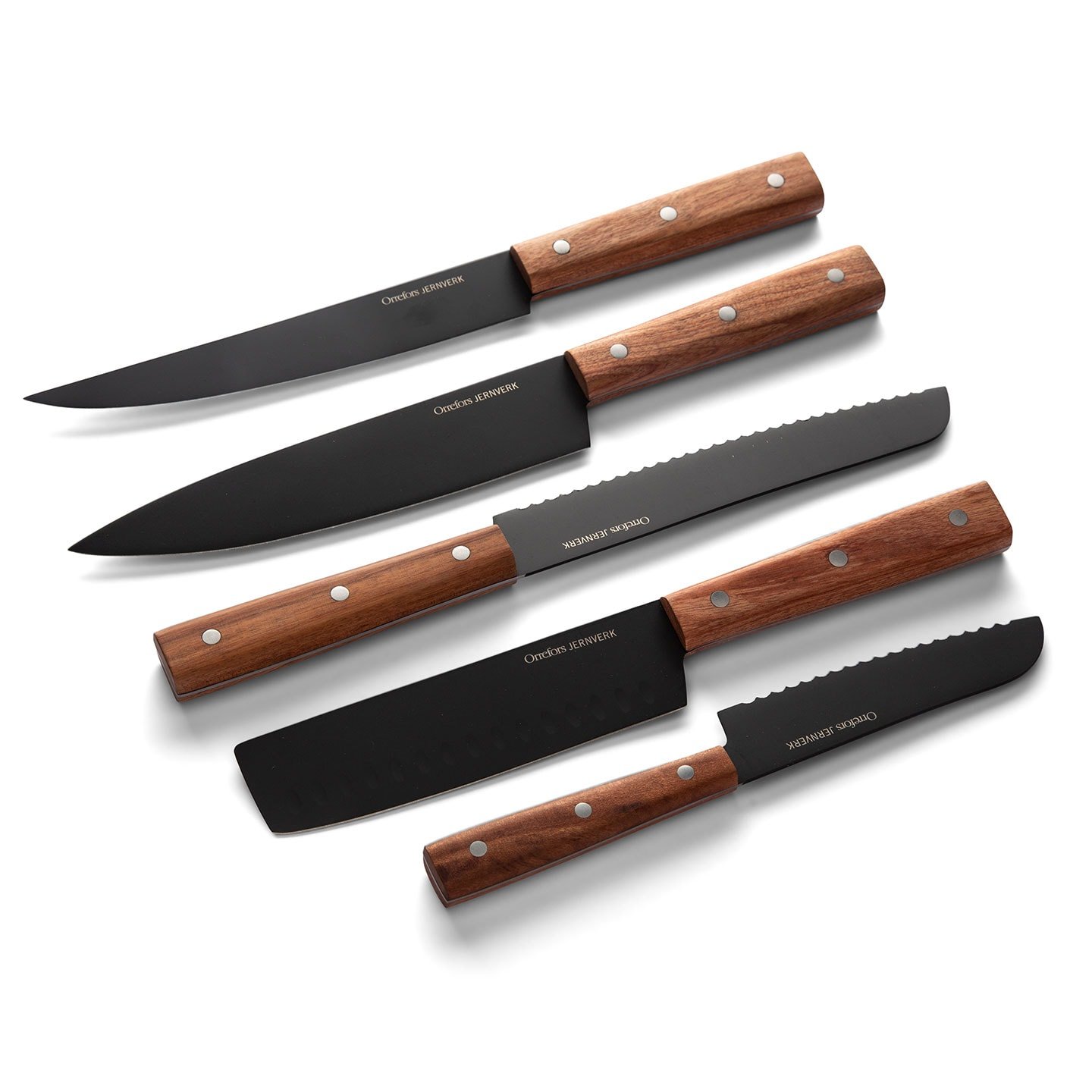 Lucka 14 - 73% på Orrefors Jernverk knivset svart 5-pack - Let's Deal