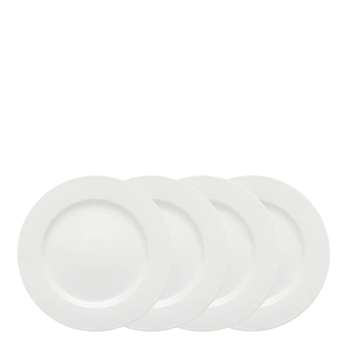 Rörstrand Swedish Grace flat snö - Tallrik 27 cm 4-pack