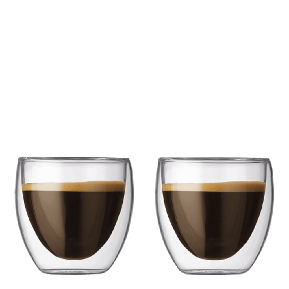 Bodum Pavina dubbelväggade kaffeglas 2-pack