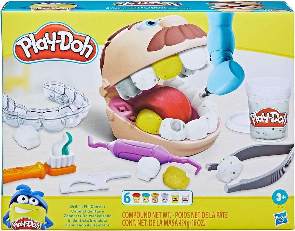 Kids Play-Doh tandläkare set
