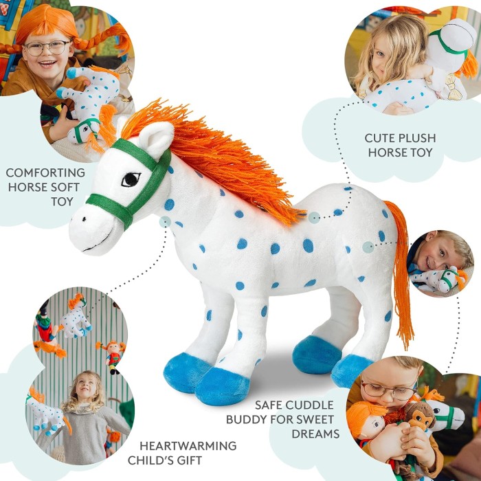 Pippi Långstrump 22 cm mjukishäst
