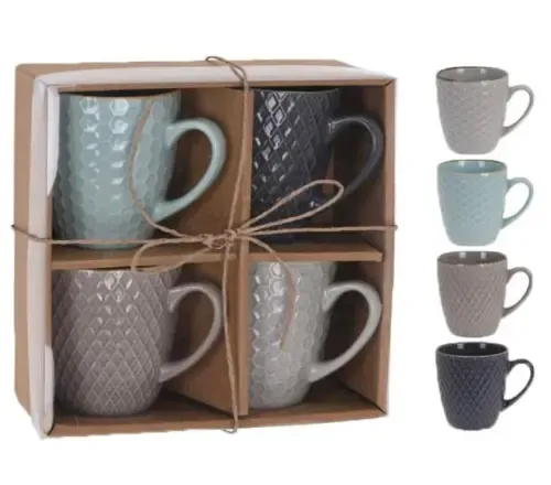 Eleganta 4-pack Muggar - Förmånligt Pris