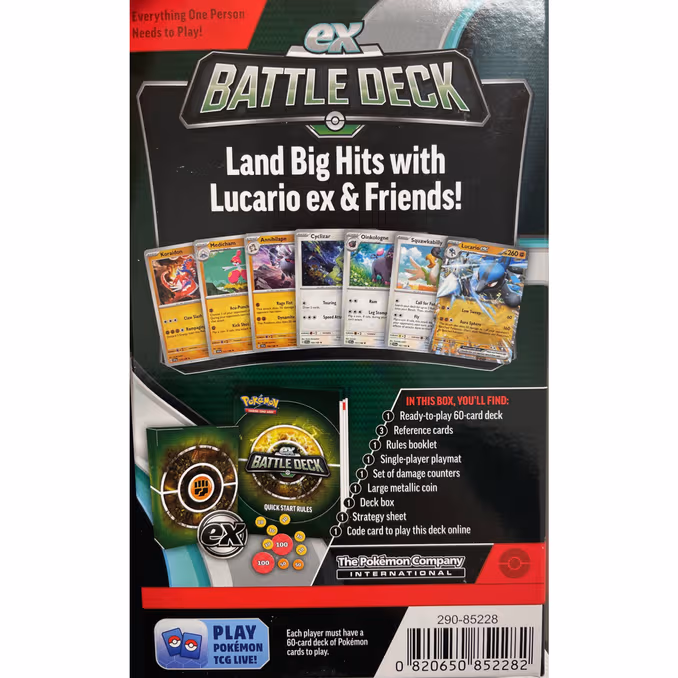 67 % rabatt på Pokémon Battle Deck EX Lucario/Ampharos